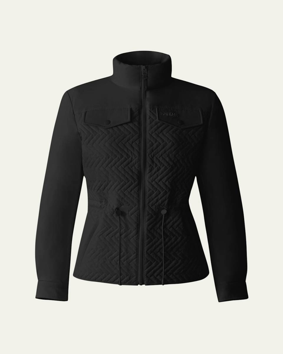 Chevron Quilted Lightweight Down Jacket
